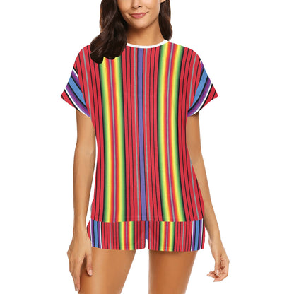 Serape Print Design LKS305 Women's Short Pajama Set