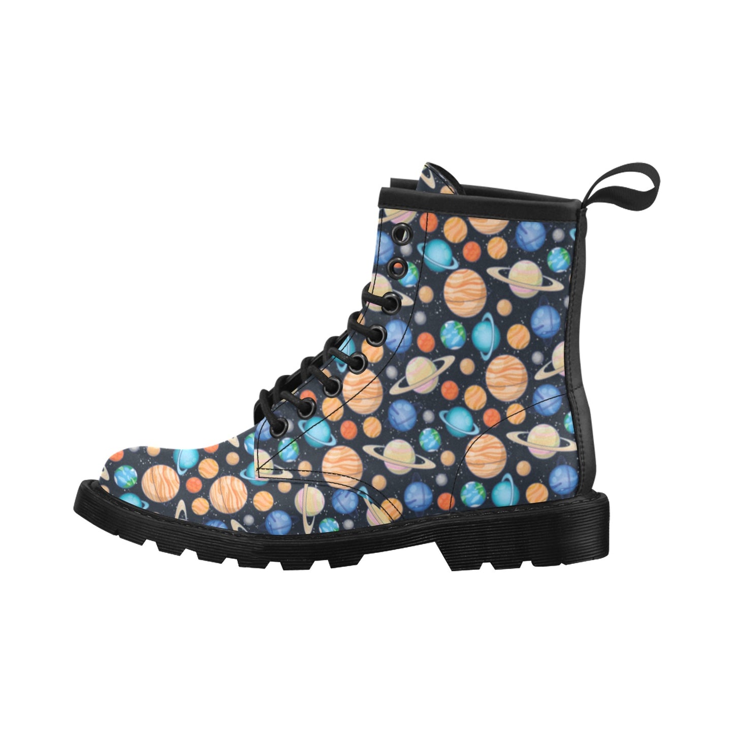 Planet Colorful Print Design LKS301 Women's Boots