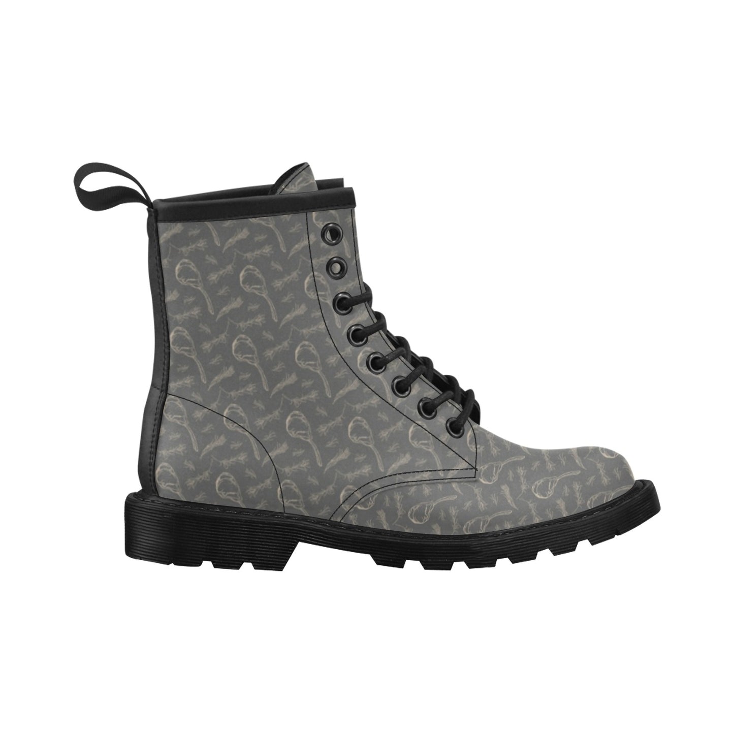 Steak Print Design LKS302 Women's Boots