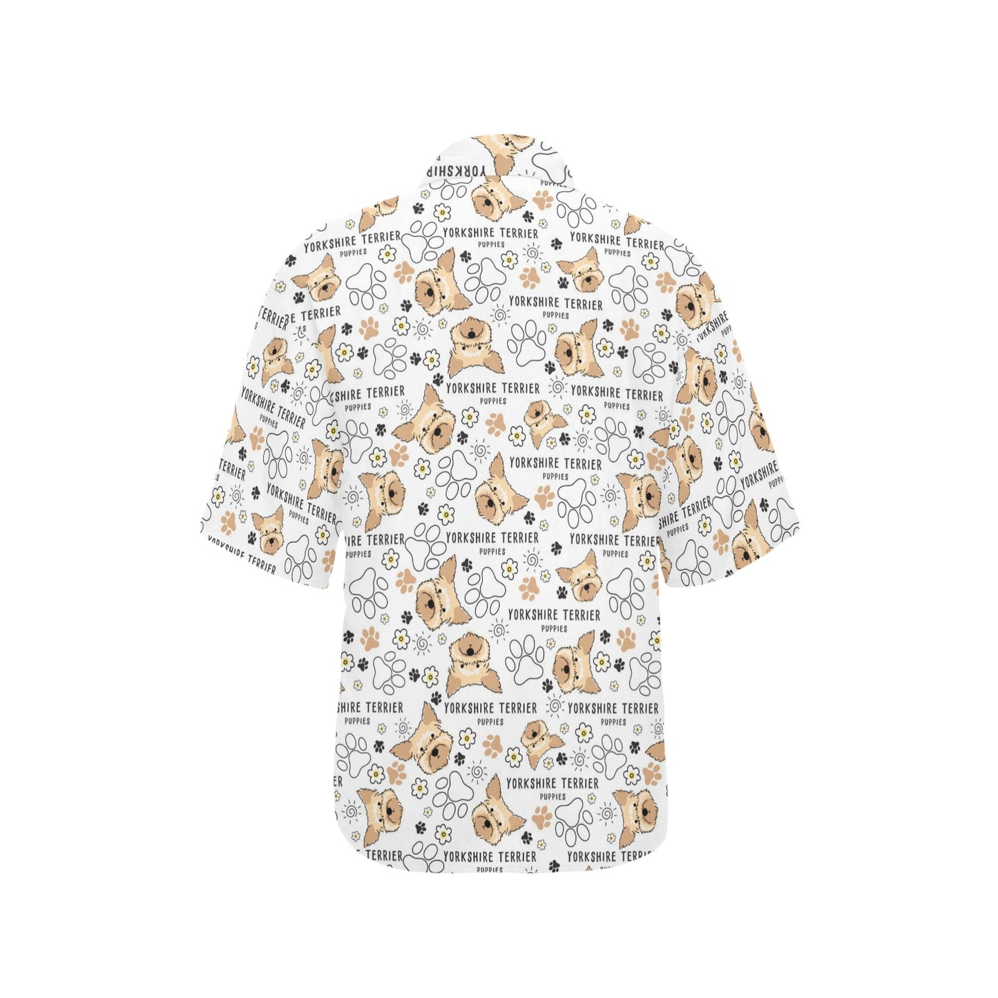 Yorkshire Terriers Print Design LKS308 Women's Hawaiian Shirt