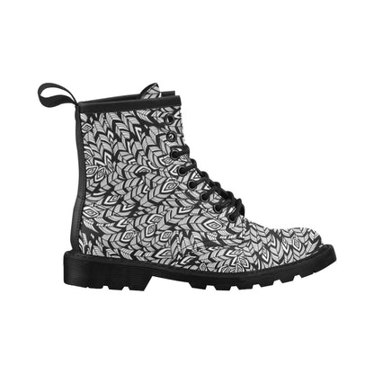 Tribal Pattern Print Design LKS302 Women's Boots