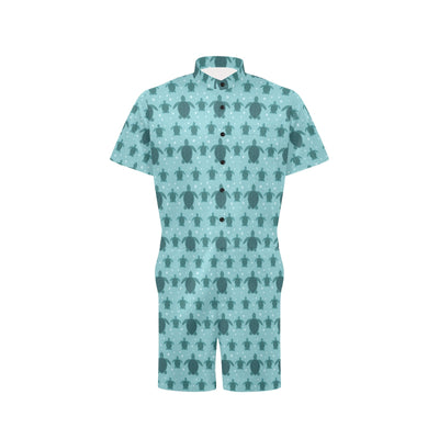 Sea Turtle Print Design LKS305 Men's Romper