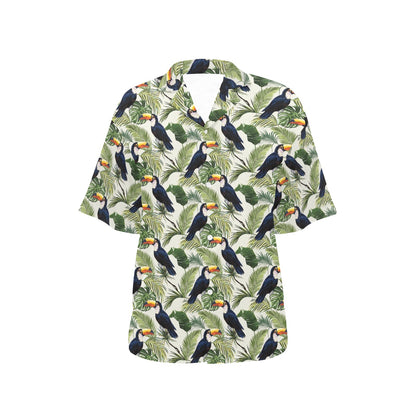Toucan Print Design LKS308 Women's Hawaiian Shirt