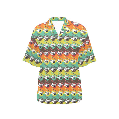 Electric Guitar Print Design LKS401 Women's Hawaiian Shirt