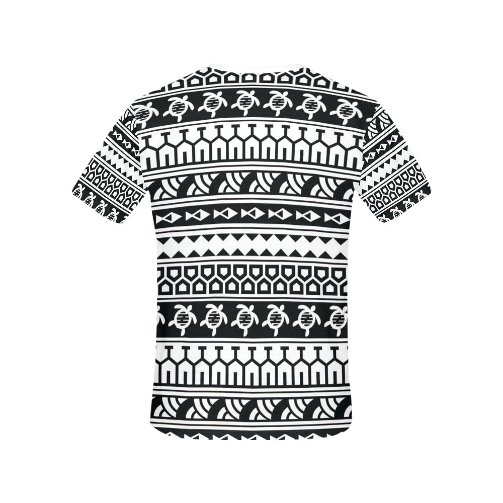 Samoan Pattern Print Design LKS303 Women's  T-shirt