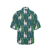 Llama Cactus Pattern Print Design 013 Women's Hawaiian Shirt