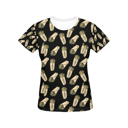 Burrito Print Design LKS303 Women's  T-shirt