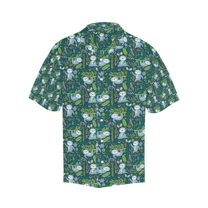 Sloth Print Design LKS304 Men's Hawaiian Shirt