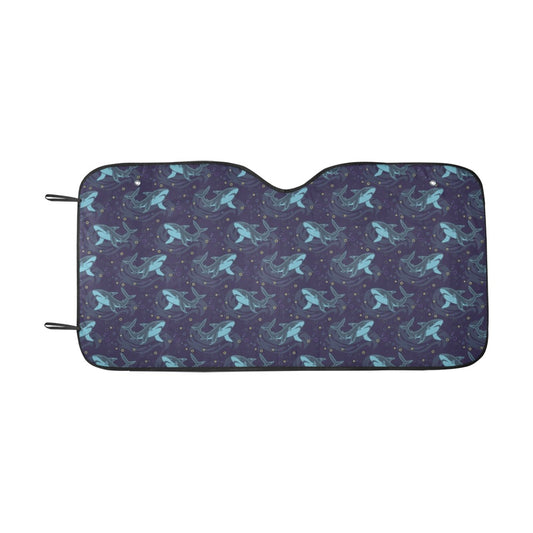 Shark Print Design LKS306 Car front Windshield Sun Shade