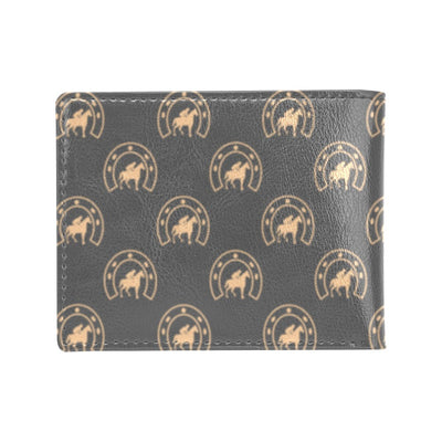 Horseshoe Print Design LKS306 Men's ID Card Wallet