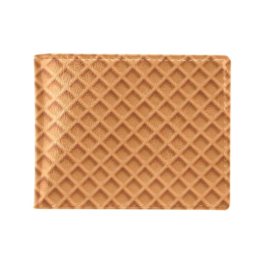 Waffle Texture Print Design LKS301 Men's ID Card Wallet