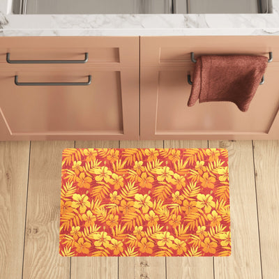 Hibiscus Summer Print Design LKS302 Kitchen Mat