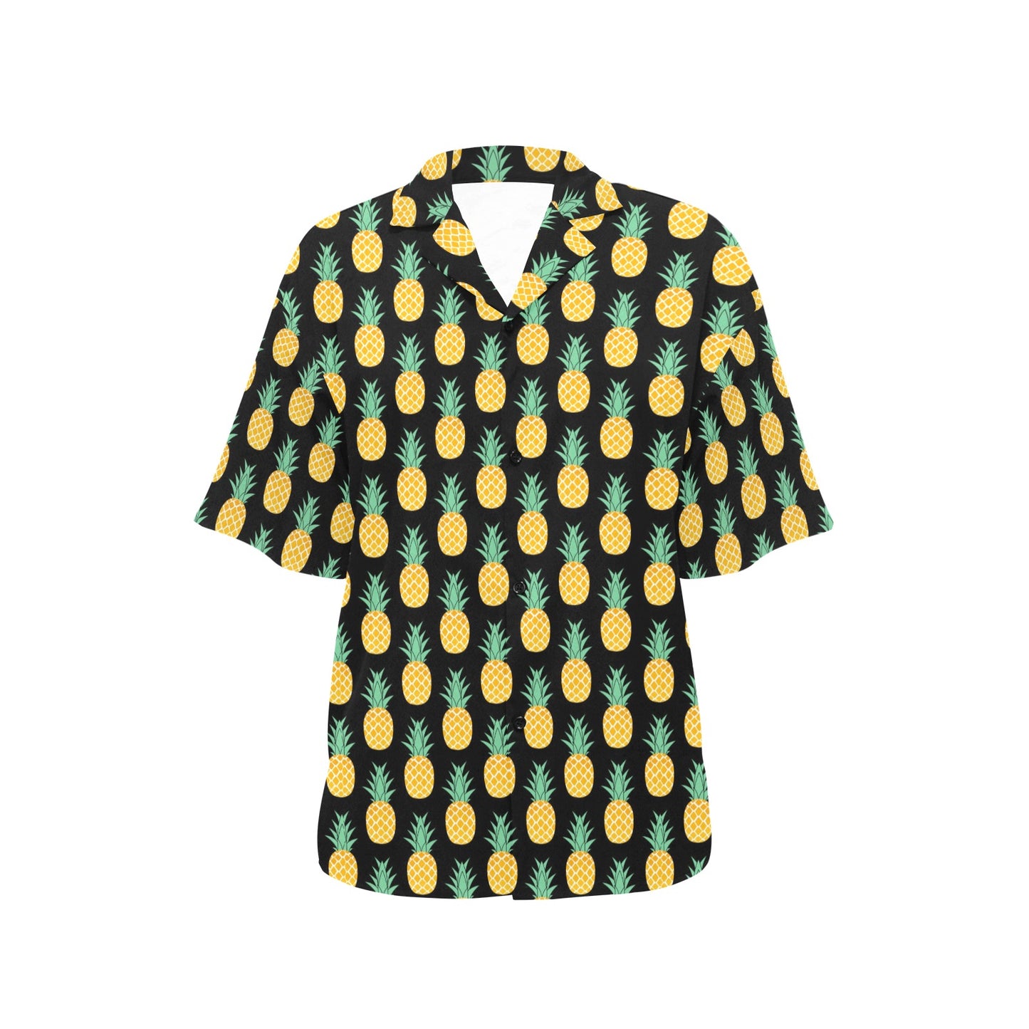 Pineapple Pattern Print Design A03 Women's Hawaiian Shirt