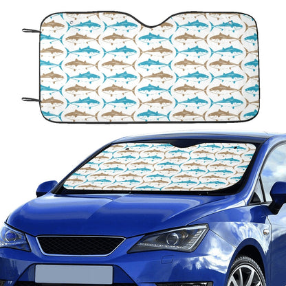Tuna Fish Print Design LKS301 Car front Windshield Sun Shade