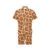 Giraffe Texture Print Men's Romper