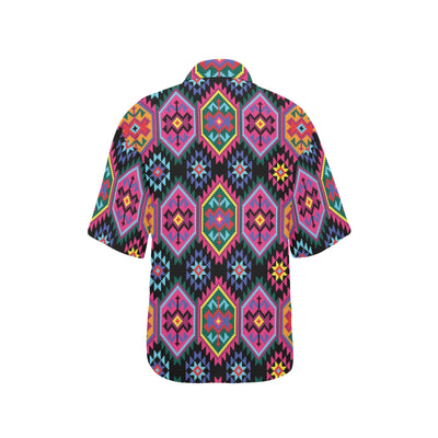 Mexican Pattern Print Design 02 Women's Hawaiian Shirt