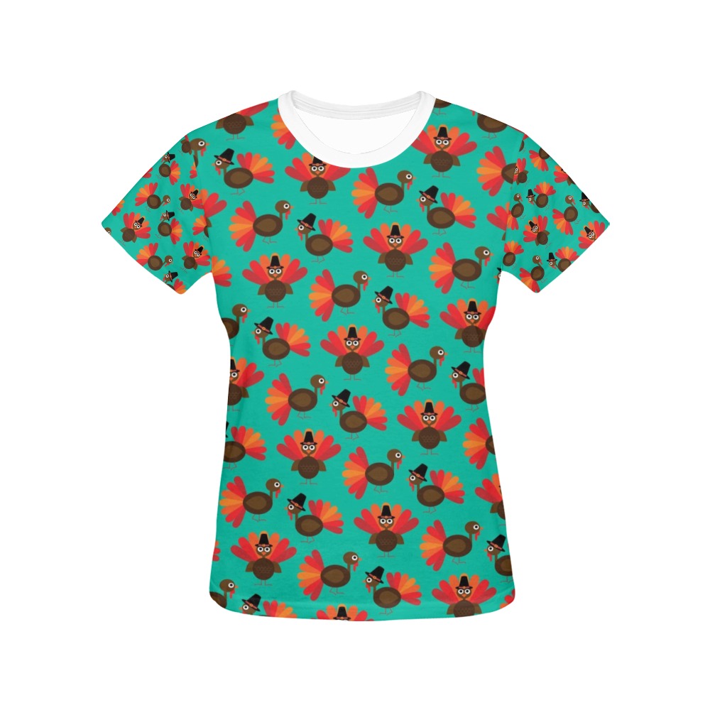 Thanksgiving Print Design LKS307 Women's  T-shirt