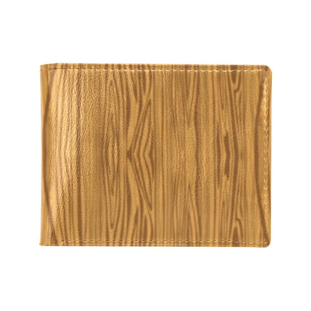 Wood Texture Print Design LKS301 Men's ID Card Wallet
