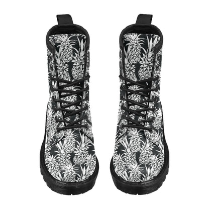 Pineapple Pattern Print Design PP08 Women's Boots