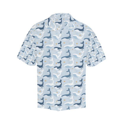 Whale Print Design LKS305 Men's Hawaiian Shirt