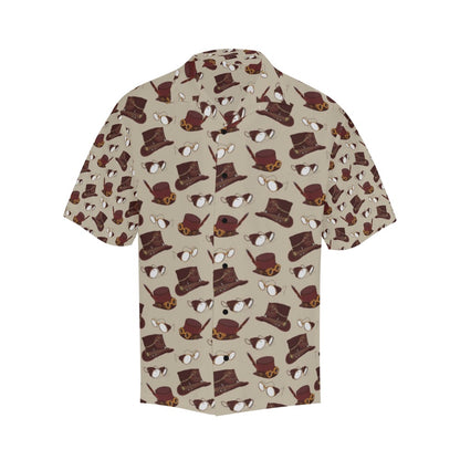 Steampunk Hat Print Design LKS301 Men's Hawaiian Shirt