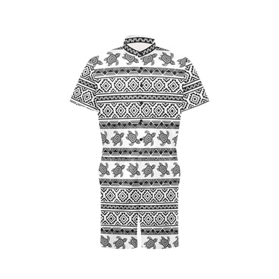 Sea Turtle Tribal Aztec Men's Romper