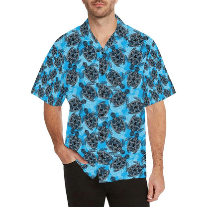 Tribal Pattern Print Design LKS307 Men's Hawaiian Shirt