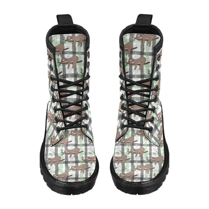 Sloth Print Design LKS301 Women's Boots
