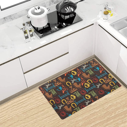 Equestrian Equipment Horse Colorful Kitchen Mat