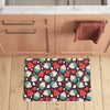 Cupcakes Heart Print Pattern Kitchen Mat