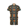 Kente Pattern Print Design 04 Men's Romper