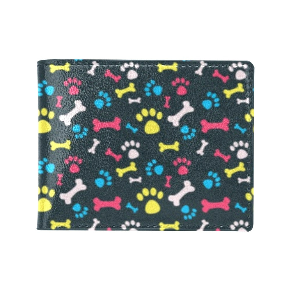 Paw Design Print Men's ID Card Wallet