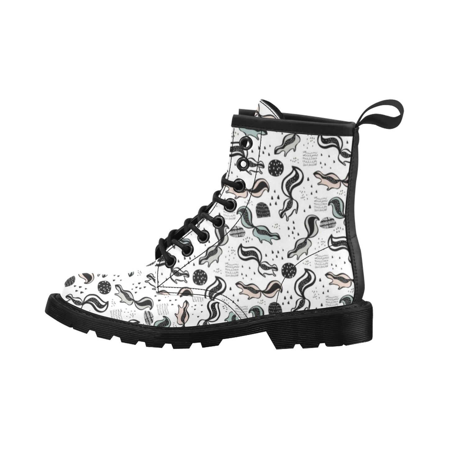 Skunk Print Design LKS303 Women's Boots