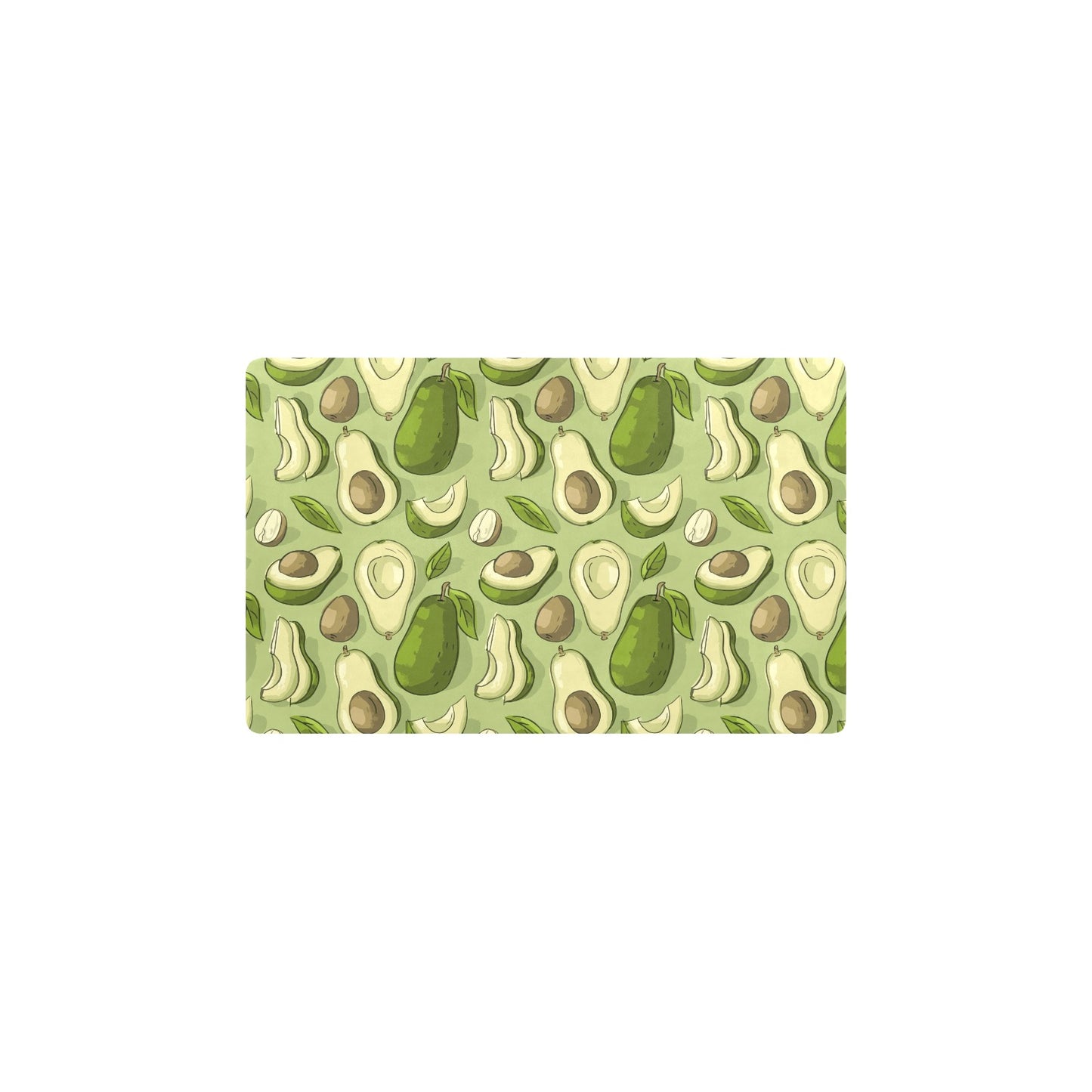 Avocado Pattern Print Design AC03 Kitchen Mat