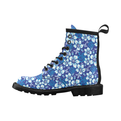 Hibiscus Pattern Print Design HB04 Women's Boots