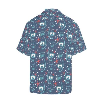 Scuba Equipment Print Design LKS302 Men's Hawaiian Shirt