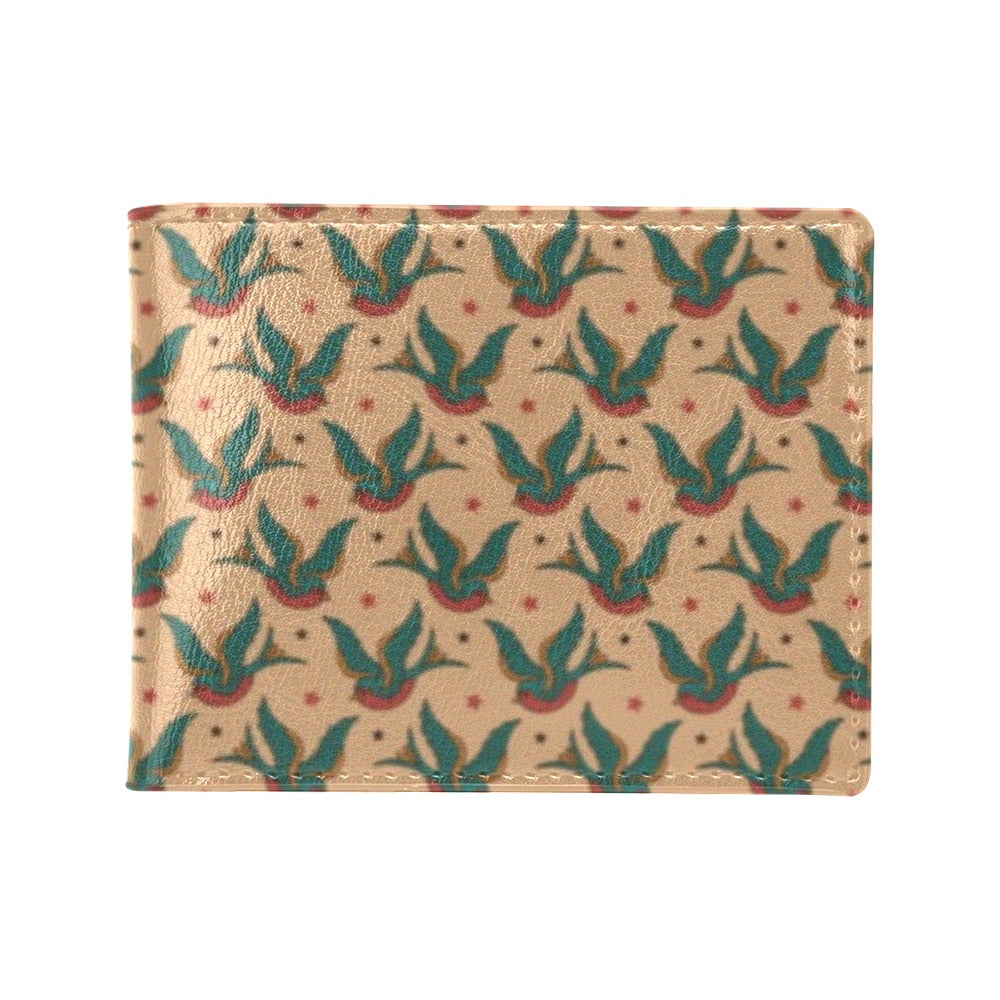 Old School Tattoo Swallow Design Men's ID Card Wallet