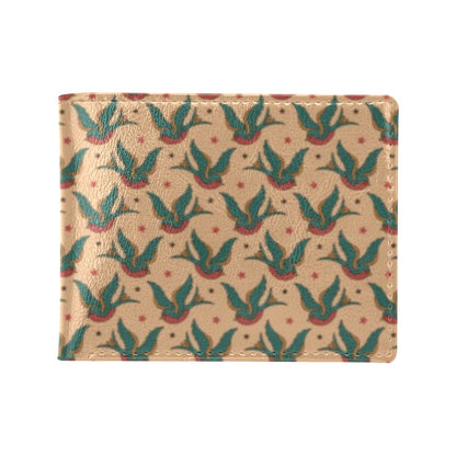Old School Tattoo Swallow Design Men's ID Card Wallet