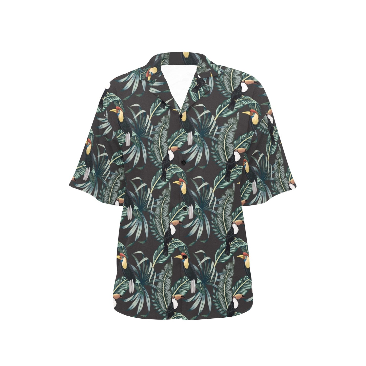 Rainforest Pattern Print Design RF06 Women's Hawaiian Shirt