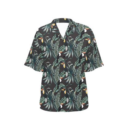 Rainforest Pattern Print Design RF06 Women's Hawaiian Shirt