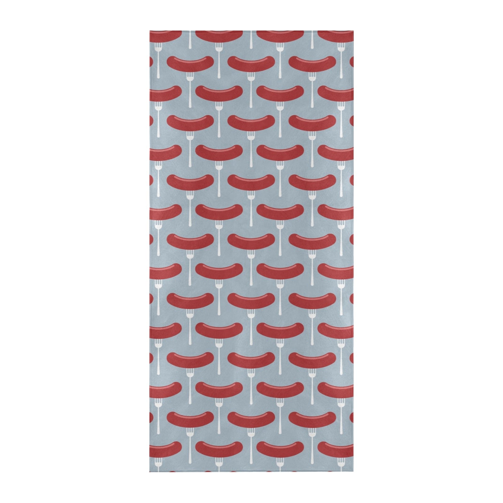 Sausage Print Design LKS301 Beach Towel 32" x 71"