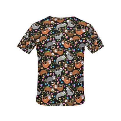 Sloth Print Design LKS306 Women's  T-shirt
