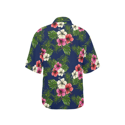 Hibiscus Pattern Print Design HB028 Women's Hawaiian Shirt