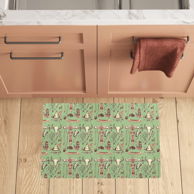 Native Indian Themed Design Print Kitchen Mat