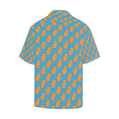Waffle Print Design LKS304 Men's Hawaiian Shirt