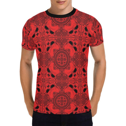 Bandana Red Print Design LKS304 Men's All Over Print T-shirt