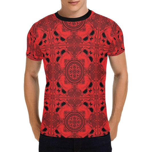Bandana Red Print Design LKS304 Men's All Over Print T-shirt