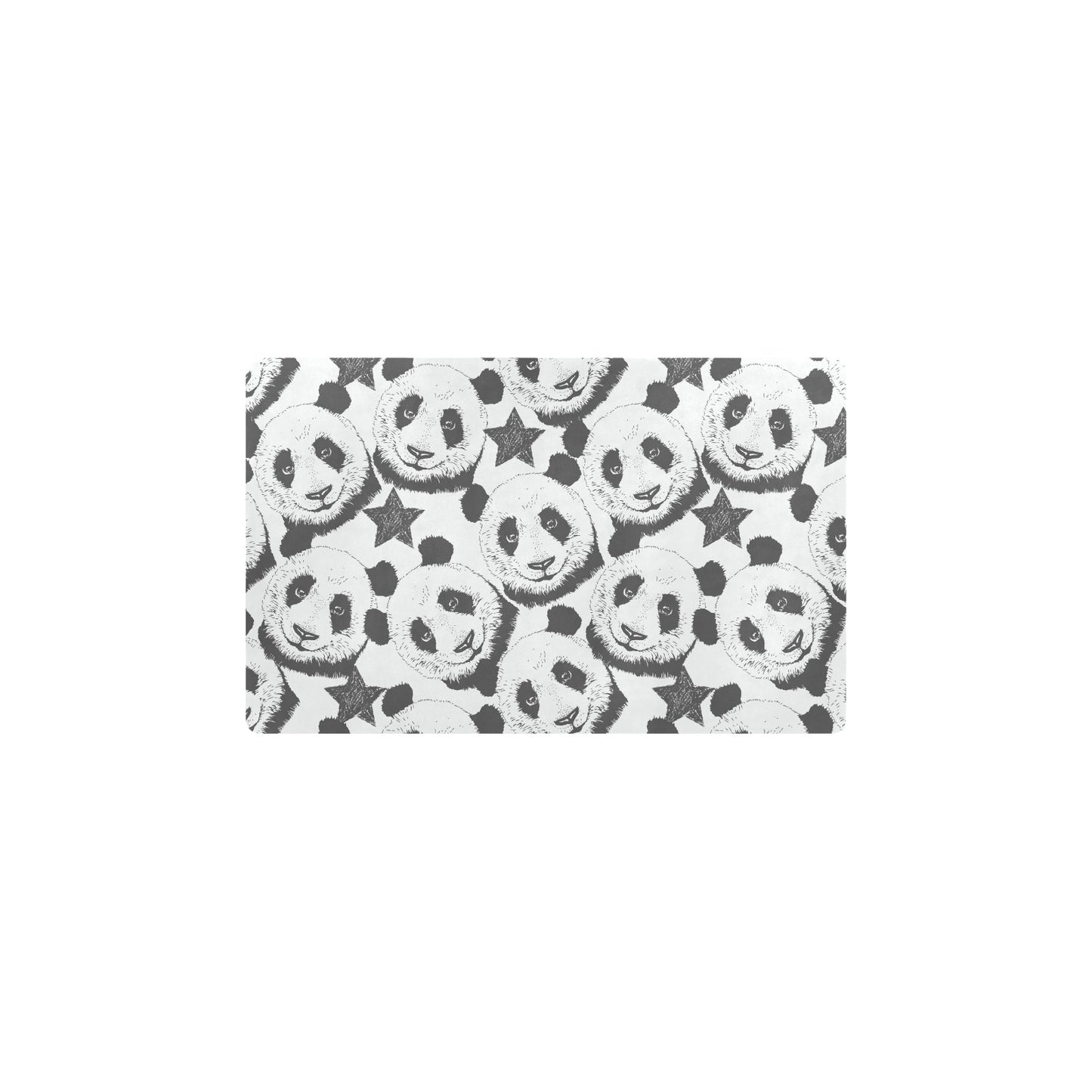 Panda Pattern Print Design A02 Kitchen Mat