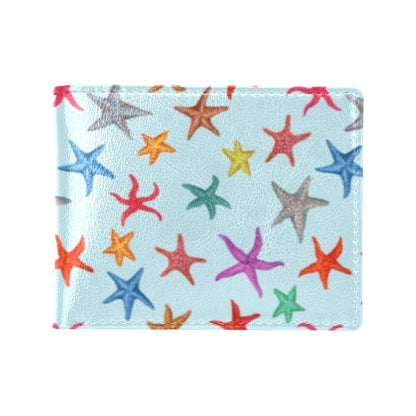 Starfish Print Design LKS402 Men's ID Card Wallet