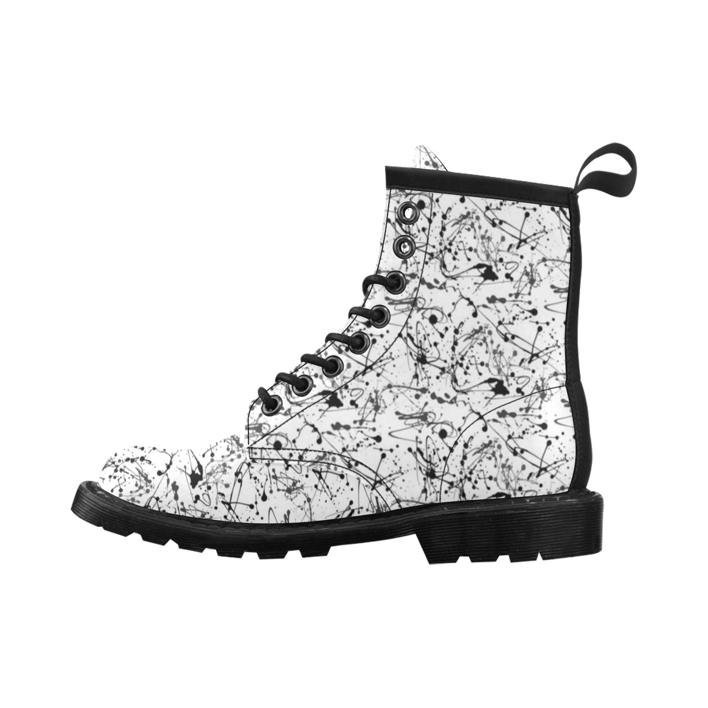 Splatter Print Design LKS305 Women's Boots